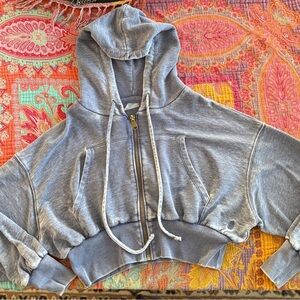 Free People Movement Low Key Zip Up Hoodie